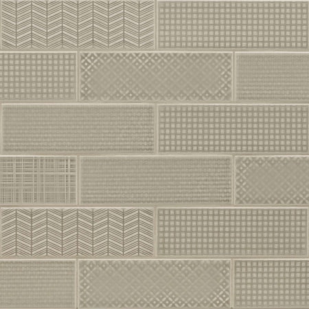 Msi Urbano Warm Concrete 3D Mix 4 In. X 12 In. Glossy Ceramic Gray Textured Subway Tile, 30PK ZOR-PT-0523